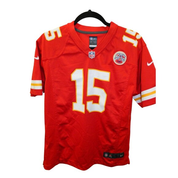NFL Players On Field Nike Patrick Mahomes Kansas City Chiefs Lg Red Game Jersey - Picture 1 of 11
